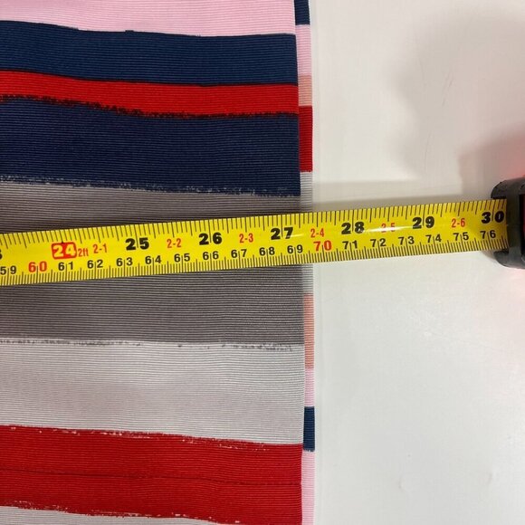 Sam Edelman Strapless Bow Mini Dress Womens Size 10 Multicolor Striped NWT - Picture 11 of 14